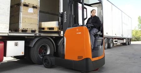 Toyota reach trucks for indoor and outdoor
